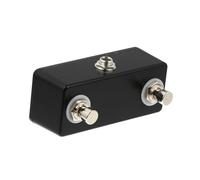 OFFSCH Interruttore a Pedale per Chitarra, Doppio Controllo, 2 Pezzi, Scocca Interamente in Metallo, Jack da 1/4", per Altri Pedali