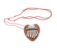 OFFSCH Kalimba Tasti in Legno e Metallo Strumento Musicale Portatile e Leggero Per Principianti e Ragazzo Ragazza Ragazza Design Forma Di Cuore Facil Suonare Trasportare