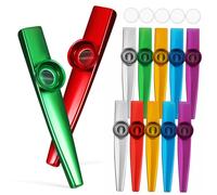 OFFSCH Kazoo in Metallo Strumento Kazoo Tromba Pratica Per Adulti Bambini Principianti Amante Della Musica 12 Pezzi