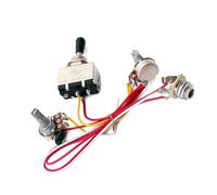 OFFSCH Kit Cablaggio Per Chitarra Elettrica Precablato Toggle 1 Volume 1 Tone Potenziometri 500k 1t1v Gu204 Componenti Metallici Elettronici Qualificati