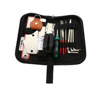 OFFSCH Kit Di Riparazione Per Chitarra Lima in Metallo Righello Per Azione Delle Corde Tagliacorde E Plettro Accessori Completi Manutenzione Di Chitarre Ukulele Basso Mandolino E Banjo