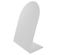 OFFSCH Lavagna Magnetica per Scrivania Bianca in Ferro, Bacheca Magnetica Verticale Salvaspazio per Ufficio e Casa, Supporto per Appunti e Promemoria Decorativo Moderno