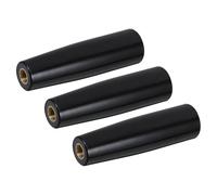 OFFSCH Maniglia Girevole in Bachelite Resistente al Calore per Barbecue, Manovella Multiuso M12x100 Mm, Set da 3 Pezzi per Utensili da Griglia e Spiedo, Impugnatura Sostitutiva