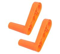 OFFSCH Maniglia per Avvolgitubo da Giardino Arancione, 2 Pezzi di Manovella di Ricambio in Plastica Resistente per Avvolgitubo Manuali, Accessori per Irrigazione Braccio Oscillante