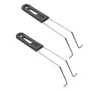 OFFSCH Maniglie di Ricambio per Friggitrice ad Aria 2 Pezzi Maniglia Staccabile Resistente al Calore in Acciaio Inox Accessori Utensili da Cucina per Cestelli e Pentole Impugnatura