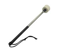 OFFSCH Mazza Per Grancassa Con Testa in Feltro Di Lana Naturale Manico in Acciaio Inossidabile Robusto Bacchetta Per Strumenti Percussione Accessorio Durevole e Comfort Ergonomico