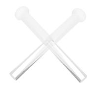 OFFSCH Mazzuolo Rivestimento in Gomma Antiscivolo Tibetana 2 Pezzi Acrilico per Ciotola e Strumenti Bacchette Percussione Terapia del Suono e Sessioni Yoga Mindfulness