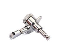 OFFSCH Meccaniche Quadrate per Chitarra Argento Metallo Stile Half Moon Grover per Corde in Acciaio di Rondelle e Viti