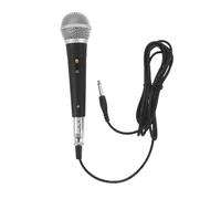 OFFSCH Microfono Dinamico Cablato Portatile per Karaoke e Voce | Nero, Plastica e Metallo, Riduce Rumori di Respiro e Pop, Plug-and-play, Attenua Fondo e Feedback