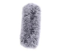 OFFSCH Microfono Furry Windscreen Antivento in Ultrafinita Copertura Riduzione Rumore per Interviste e Registrazioni Esterne Compatibile con Microfoni Bastone Lunghi Protezione per