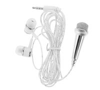 OFFSCH Microfono Mini Portatile Per Smartphone Piccolo Microfono Compatibilità Multifunzione Per Canto E Registrazione Vocale