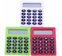OFFSCH Mini Calcolatrice Tascabile Funzioni di Addizione e Moltiplicazione 3 Pezzi per Studenti in Abs, Portatile e Compatta Stili multipli per Uso Scolastico e Ufficio Stili multipli