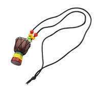 OFFSCH Mini Collana Africana Con Ciondolo Musicale Per Batteristi in Legno