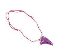 OFFSCH Ocarina Mini 6 Fori Portatile in Dolomite Viola Cordino, Strumento Musicale Etnico Per Principianti, Flauto Ocarina Facile Da Imparare e Suono Naturale Per Studio e Performance