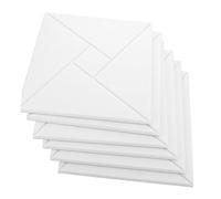 OFFSCH Pannelli Fonoassorbenti Autoadesivi Da 6 Pezzi Insonorizzazione Per Pareti Materiale in Fibra Di Poliestere Isolamento Acustico Per Home Theater e Studi Riduzione Del Rumore Colore Bianco