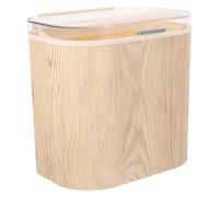 OFFSCH Pattumiera ribaltabile da parete sospesa Contenitore per compost da cucina della spazzatura della porta del gabinetto pp Beige