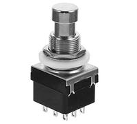 OFFSCH Pedale Musicale Per Chitarra Elettrica a 9 Pin, Interruttore a Pedale Per Effetti Pulsanti Resistenti in Metallo, Accessorio Per Strumenti Musicali Commutazione Durevole e Uso Professionale