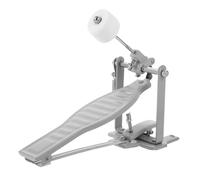 OFFSCH Pedale Singolo Per Batteria Professionale in Metallo Resistente Battente Argentato, Accessorio Per Strumenti a Percussione, Parte Di Ricambio Robusta e Affidabile Per Batteristi