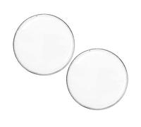 OFFSCH Pelle Per Tamburo a Percussione 6 Pollici Set Da 2 Pezzi Bianca Pad Per Esercizi Batteria Resistente Poliestere Per Pratica e Riparazione Tamburo Multiuso