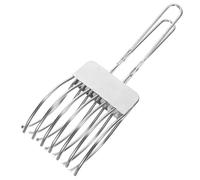 OFFSCH Pinza per Affettare Pane e Arrosto in Acciaio Inossidabile, Utensile da Cucina per Barbecue Impugnatura Ergonomica, Pinze di Metallo Resistenti per Fette Uniformi di Carne, Toast