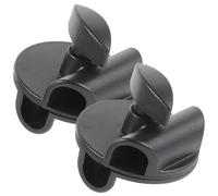 OFFSCH Pinze per Microfono 2pezzi in Plastico e Metallo Nero per Microfoni Portatili Rotazione, Compatibili Foro da 15mm per Studio e Performance