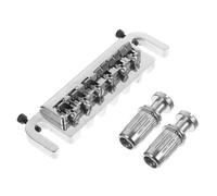 OFFSCH Ponte per Chitarra Elettrica in Stile Standard Ponte Rulli Avvolgente Selletta e Cordiera Kit di Ricambio in Lega di Zinco Perni e Boccole Facile da Installare Colore Casuale