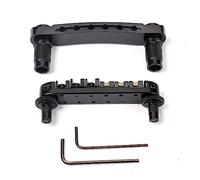OFFSCH Ponte Roller Saddle Per Chitarra Elettrica Kit Ricambio Con Borchie e Wrench Facile Da Montare Colore Nero Per Stile