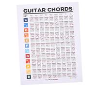 OFFSCH Poster Guida Per Accordi Di Chitarra Grafico Didattico Per Scale e Accordi Materiale Resistente e Stampa Chiara Per Principianti e Appassionati Di Musica
