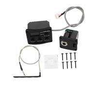 OFFSCH Preamplificatore Digitale per Chitarra Acustica ed Elettrica con Equalizzatore Bande e Sintonizzatore LCD Pickup Piezo per Suono Potenziato in Diverse Situazioni