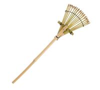 OFFSCH Rastrello da Giardino in Bambù Leggero e Durevole per Livellare Sabbia in Aree Esterne Strumento Manuale Giapponese per Cortili e Parchi Dimensioni