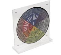 OFFSCH Ruota Oggetto Compatto e Portatile delle Emozioni Supporto per Decorazione in Acrilico Visibilità Chiara e Design Elegante Scrivania Ufficio e Scuola per Counselor