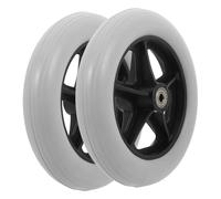 OFFSCH Ruote Anteriori Pneumatici Girevoli 2 Pezzi Per Carrozzina e Deambulatore, Accessori Di Ricambio Per Carrozzine Manuali Ed Elettriche, Ruote Di Sostituzione Per Uso Quotidiano