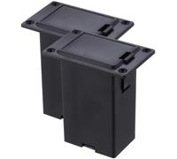 OFFSCH Scatola Per Batteria Da 9v Per Chitarra e Basso, Custodia Resistente Per Pickup Attivi, Supporto Compatto in Plastica e Metallo, Confezione Da 2 Pezzi, Adatta Per Musicisti e Riparazioni Rapide