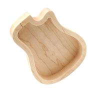 OFFSCH Scatola Per Plettri in Legno Custodia Porta-plettri Per Chitarra Scatola Organizer Per Plettri Multiuso Ukulele e Basso Protezione Da Graffi e Urti
