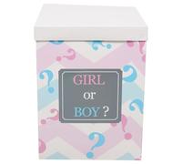 OFFSCH Scatola per Rivelazione del Sesso Palloncini in Carta 30X30X40 CM Decorazioni per Shower Maschietto o Set per Festa Sorpresa o Bambina