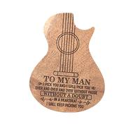 OFFSCH Scatola Porta Plettri Per Chitarra Legno Organizer Elegante e Pratico Per Plettro Design Creativo Per Conservare e Proteggere Plettro Accessorio Per Musicisti e Chitarristi Per e