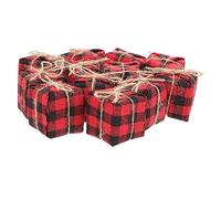 OFFSCH Scatole Piccole A Forma Di Albero Di Natale 12 Pezzi Da Appendere Decorazioni Natalizie Realistiche Per Albero Di Natale E Tavola