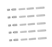 OFFSCH Set 25 Viti Esagonali Per Regolazione Altezza Sella Ponte Tremolo Per Chitarra Elettrica e Basso Elettrico, Viti M3x4/6/8/10/12mm in Acciaio Argento, Accessori Di Ricambio Per Ponti Tremolo