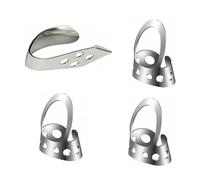 OFFSCH Set 4 Plettro Regolabile per Pollice in Acciaio Inossidabile per Ukulele Banjo e Chitarra, Plettro Liscio da Dito Design Scavato Traspirante, Accessori per Chitarra per Musicisti