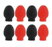 OFFSCH Set 8 Punte in Silicone Per Bacchette Da Batteria, Smorzatori in Gomma Ad Alta Elasticità Per Pratica Silenziosa, Accessori Percussioni Portatili e Resistenti, Colori Casuali Per Batteristi