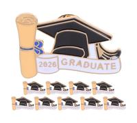 OFFSCH Set da 10 Spille Commemorative in Metallo, Materiale Lega di Zinco, Idee Regalo per Laurea 2026 e Decorazioni per Festa Universitaria