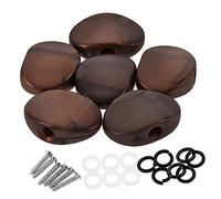 OFFSCH Set da 6 Manopole per Accordatura Chitarra Elettrica e Acustica, Meccaniche in Plastica Resistenti Viti di Montaggio, Accessori per Strumenti Musicali, Sostituzione per Meccaniche