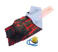 OFFSCH Set Decorazione Halloween Cadavere Finto Vittima Morte Casa Stregata Oggetti di Scena Forniture per Feste Halloween