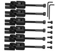 OFFSCH Set Di 6 Selle Per Chitarra Doppio Bloccaggio in Metallo Per Ponte Tremolo, Viti Di Bloccaggio Corde e Accessori Per Mantenere Accordatura Stabile