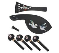 OFFSCH Set Di Accessori Per Violino Cordiera in Legno E Materiale Del Guscio Pirolo Per Accordatura Di Ricambio Per Strumento Musicale