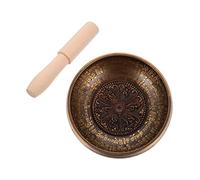 OFFSCH Set Di Campane Tibetane Ciotola Per Meditazione Yoga Asta Di Legno Per Meditazione Con Suono Profondo Decorazione in Rame