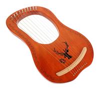 OFFSCH Set Di Strumenti Musicali A Lira in Legno Naturale A 10 Corde Arpa Professionale Arpa Lira in Metallo Strumento Musicale Per Adulti
