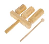 OFFSCH Set Di Strumenti Musicali A Percussioni in Legno Giocattolo Con Blocco Sonoro Per Ragazzo Ragazza Piccoli Strumento Ritmico Guiro Con Bacchetta Inclusa