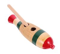 OFFSCH Set Di Strumento Percussionale Guiro in Legno A Forma Di Pesce Per Bambini Principianti Con Bacchetta Per Casa Asilo Primo Educazione Formazione Musicale Divertente
