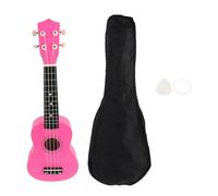 OFFSCH Set Di Ukulele Per Bambini Strumento Musicale Giocattolo in Legno Sicuro E Completo Di Accessori Per Principianti Adatto Per Asili E Famiglie Inclusa Borsa Tracolla